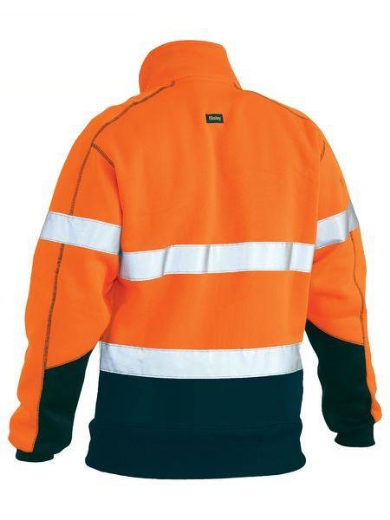 Picture of Bisley, Taped Hi Vis1/4 Zip Pullover Fleece